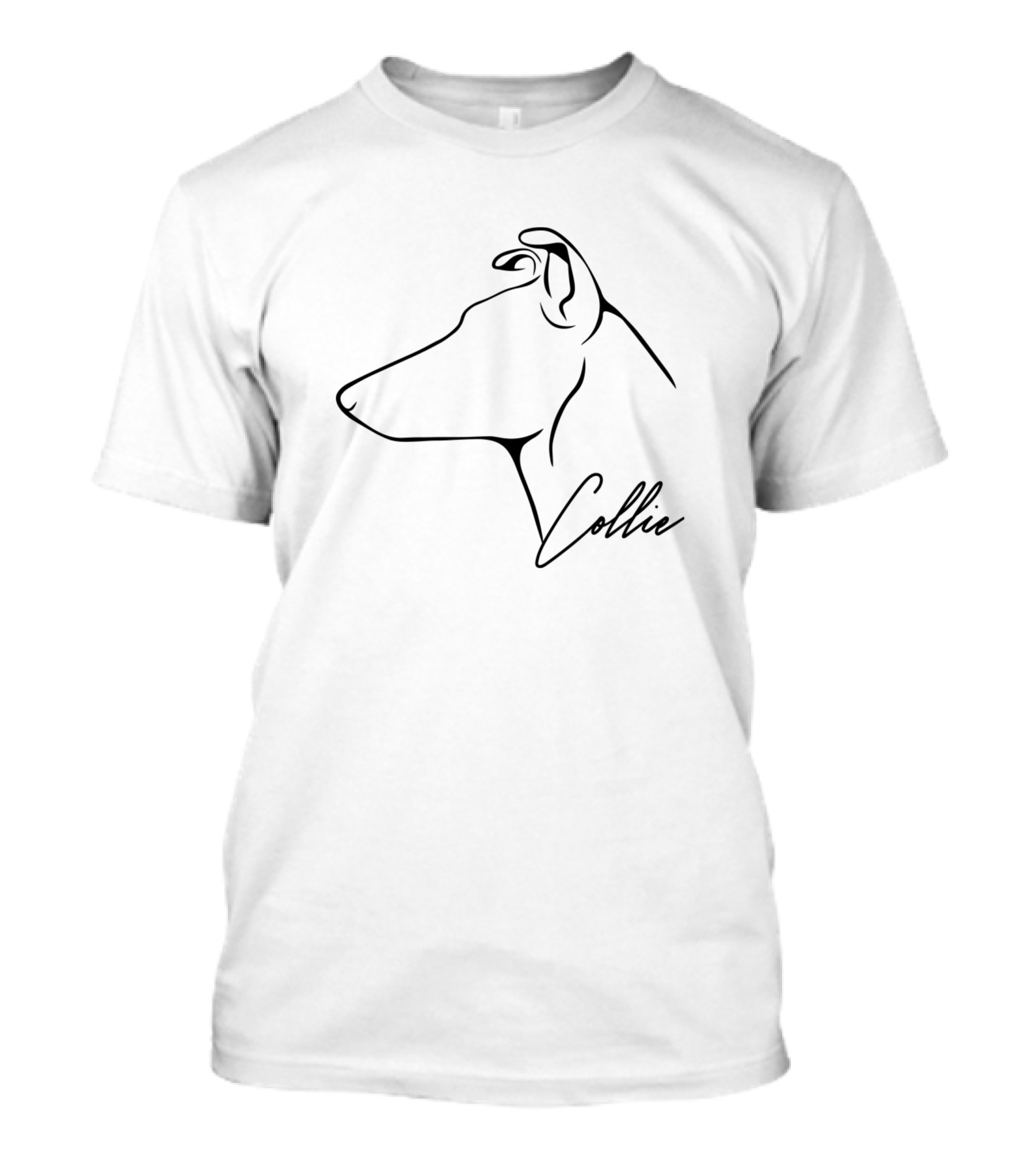 Collie Profile Minimalist Line T-Shirt