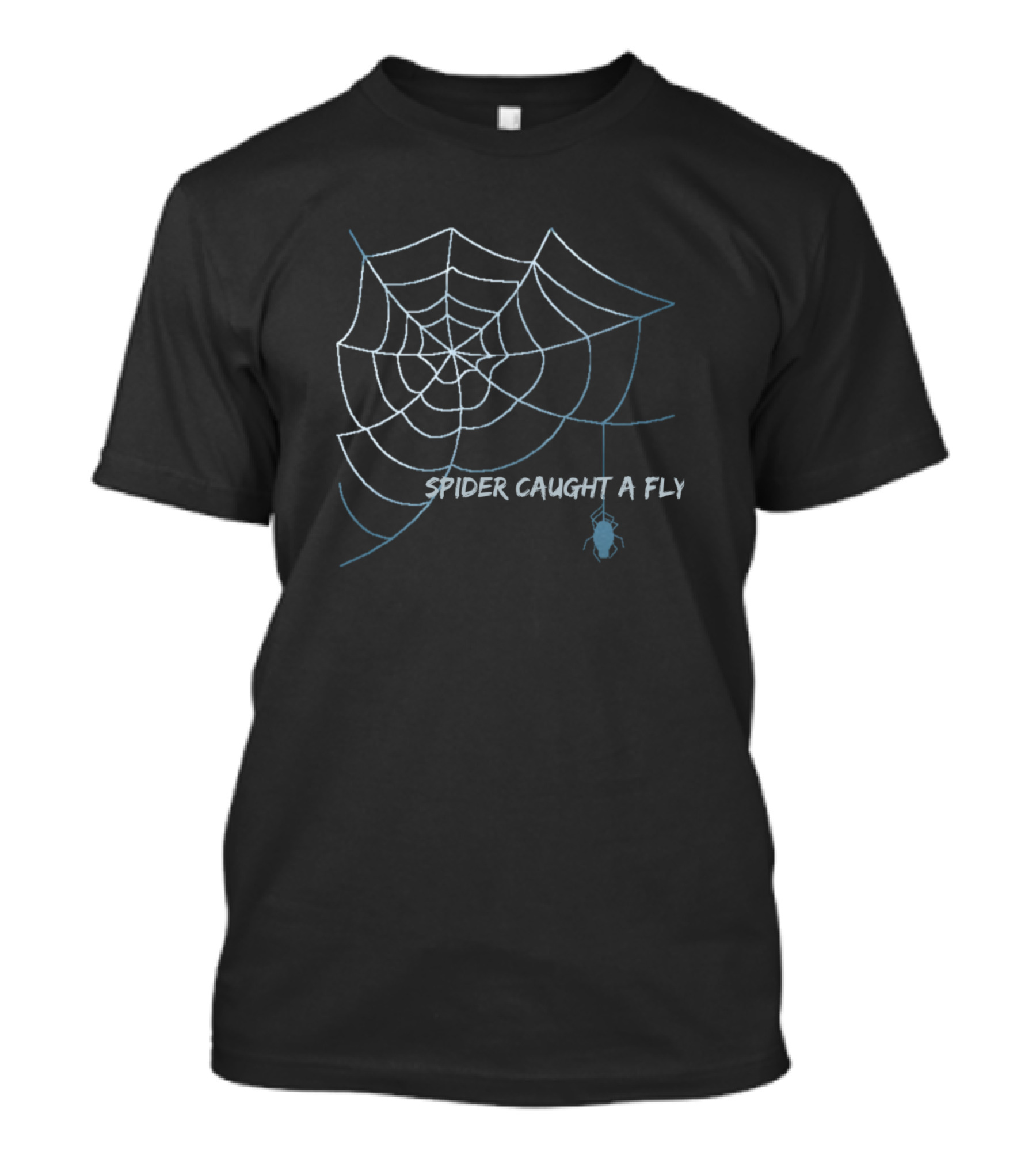 Spider Caught A Fly Web Trap T-Shirt