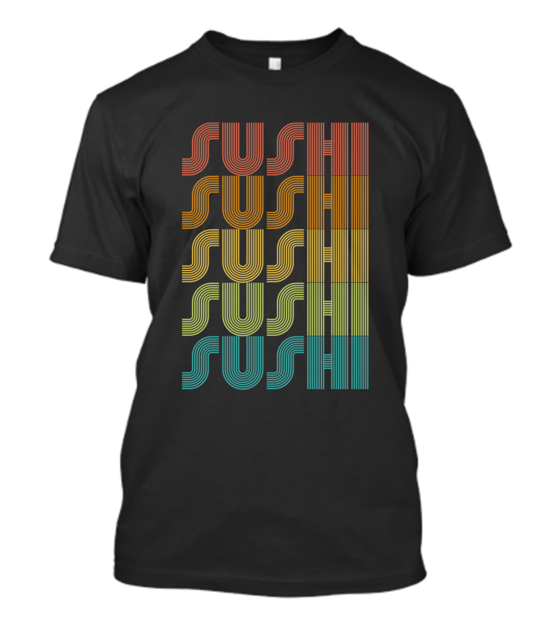 Sushi Retro Striped T-Shirt