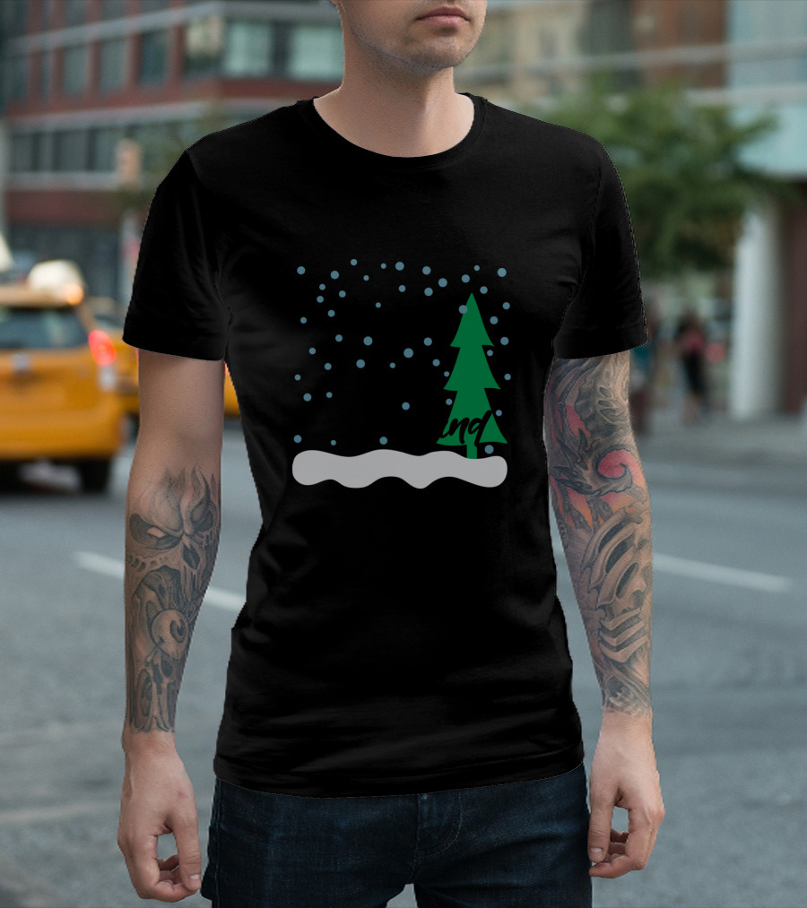 Walking in a Winter Wonderland Snow and Tree Scene T-Shirt