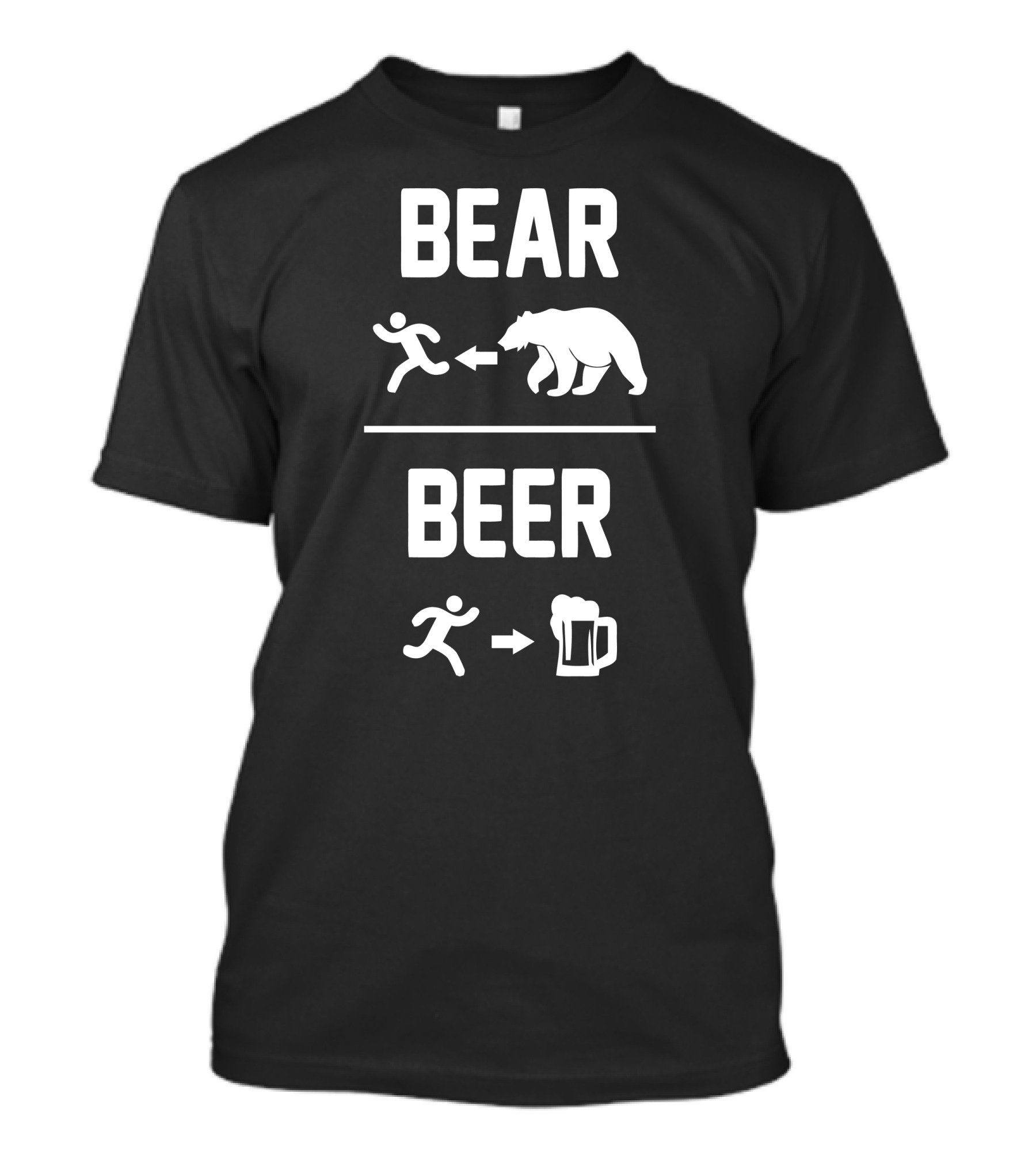 Bear Or Beer Chase: Run Away From The Bear, Run Toward The Beer T-Shirt