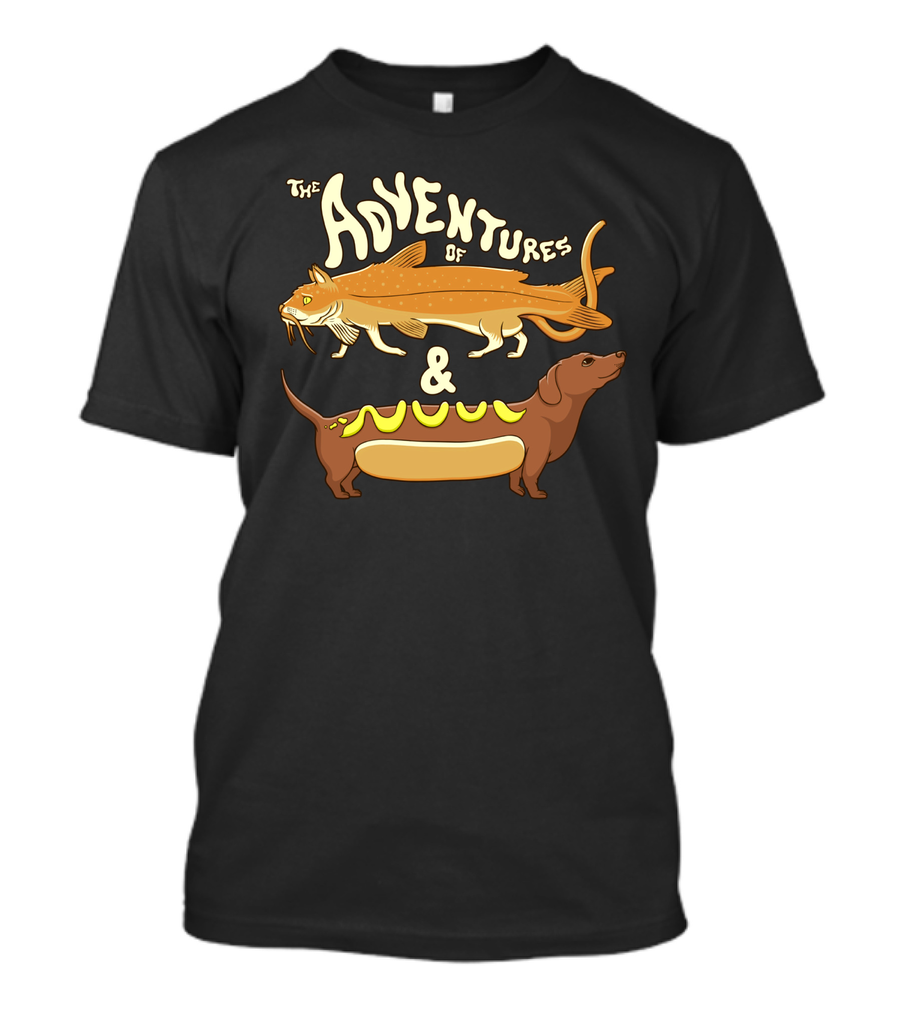The Adventures Of Catfish And Weinerdog T-Shirt