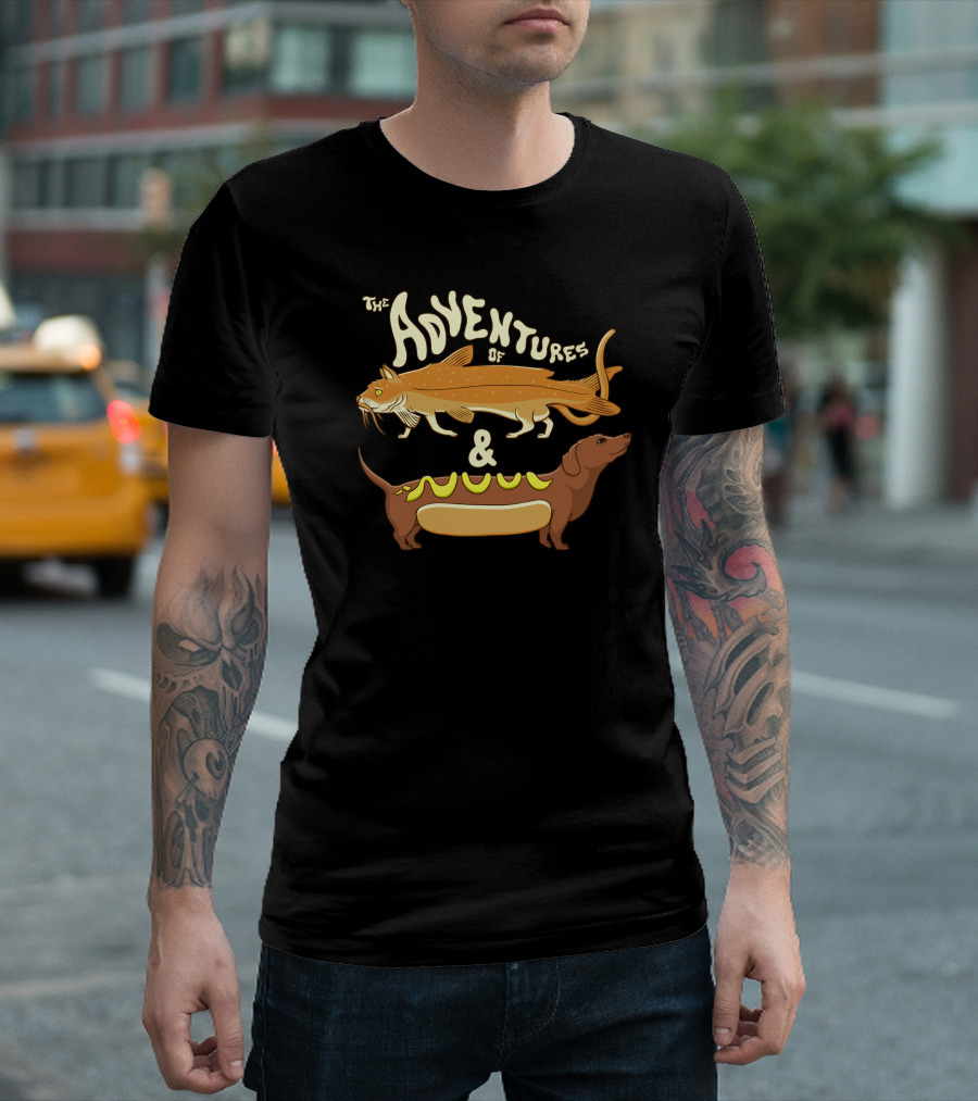 The Adventures Of Catfish And Weinerdog T-Shirt