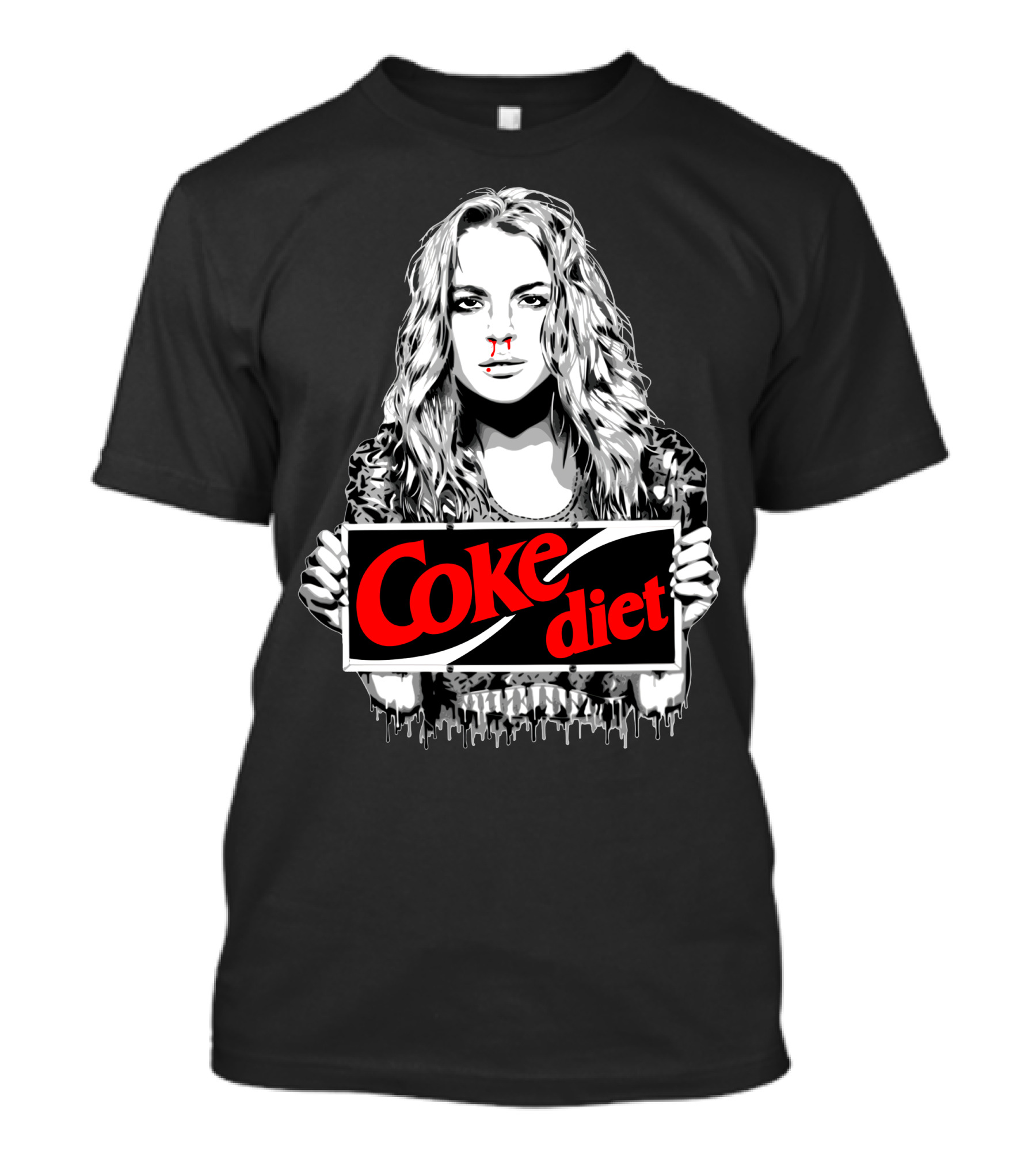 Coke Diet Woman Holding Sign T-Shirt