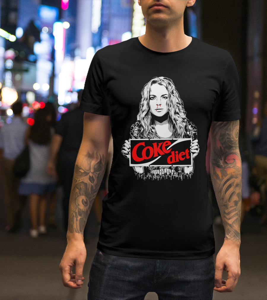 Coke Diet Woman Holding Sign T-Shirt