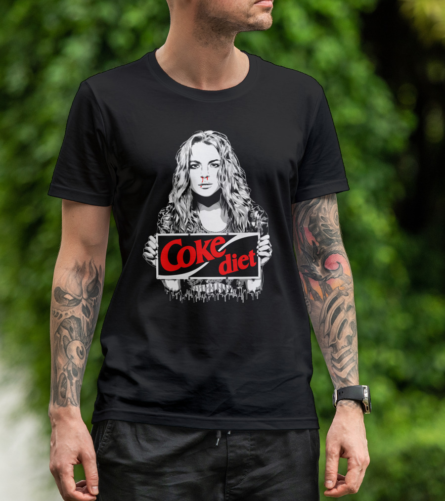 Coke Diet Woman Holding Sign T-Shirt