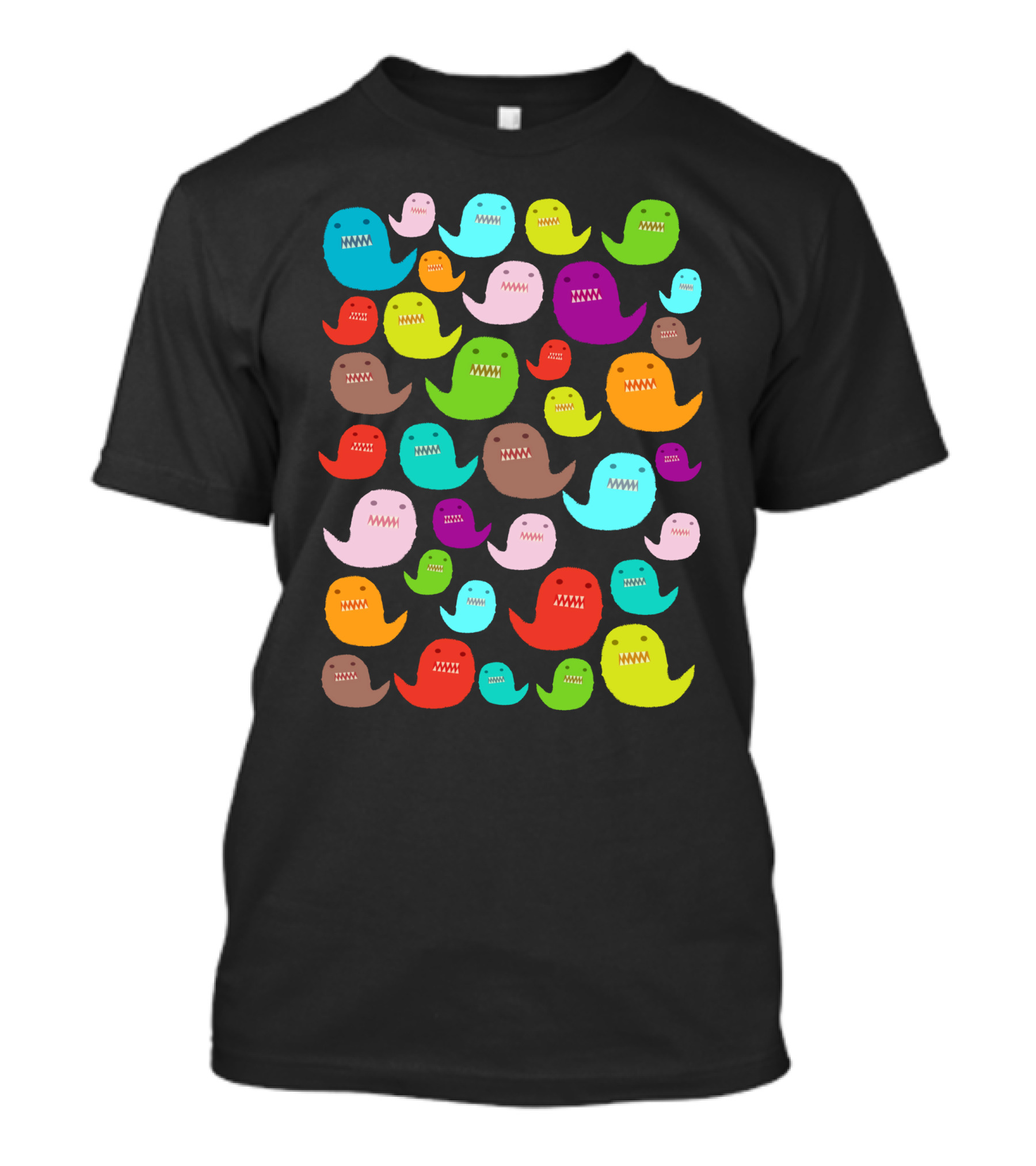 Colorful Booo Multicolored Ghost T-Shirt