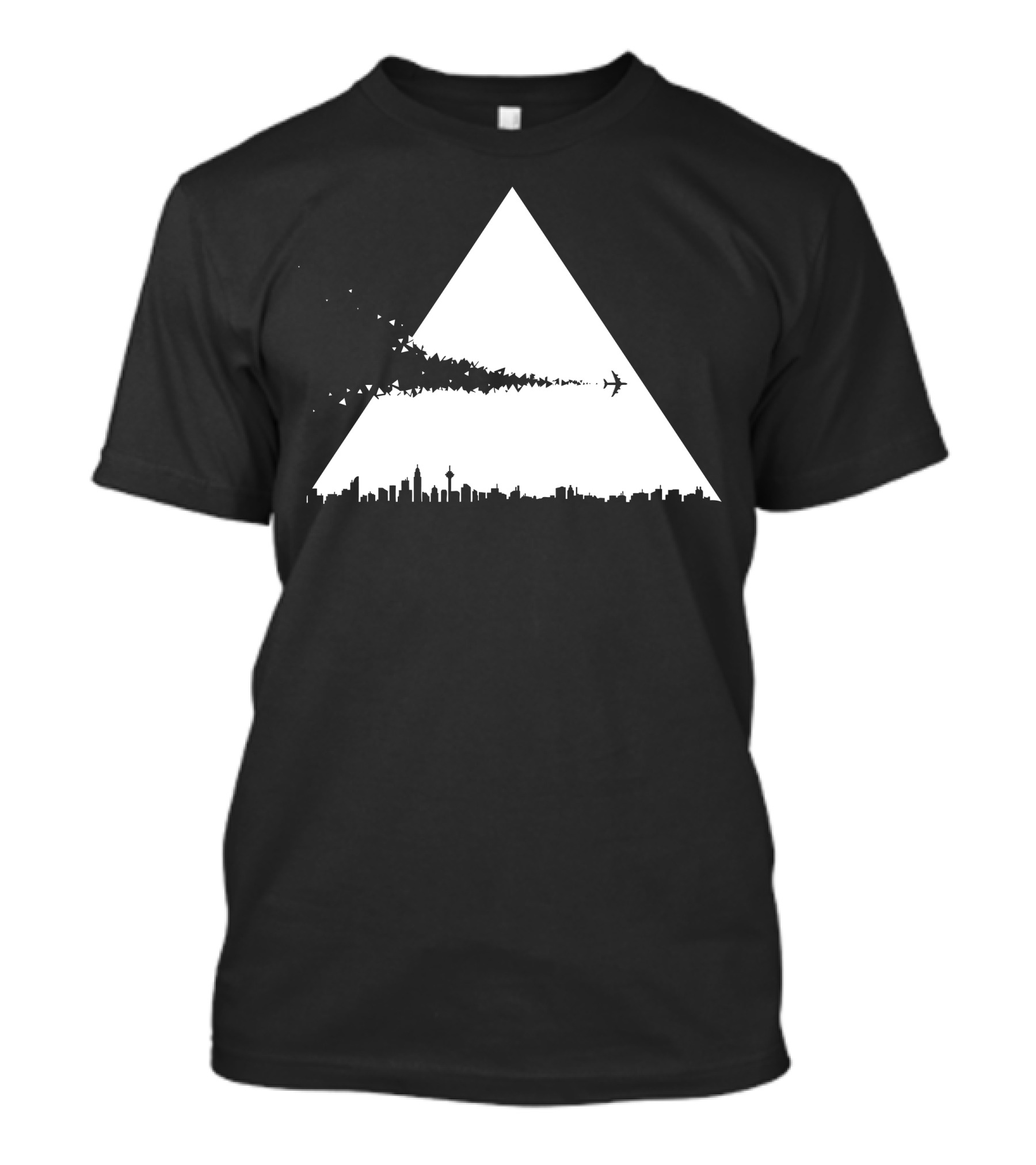 Cityscape Convergence Airplane Urban T-Shirt