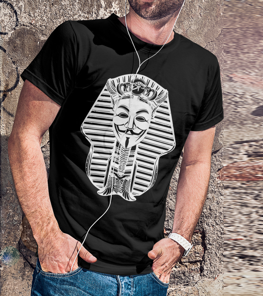 Anonymous Pharaoh Mask Hybrid Fusion T-Shirt