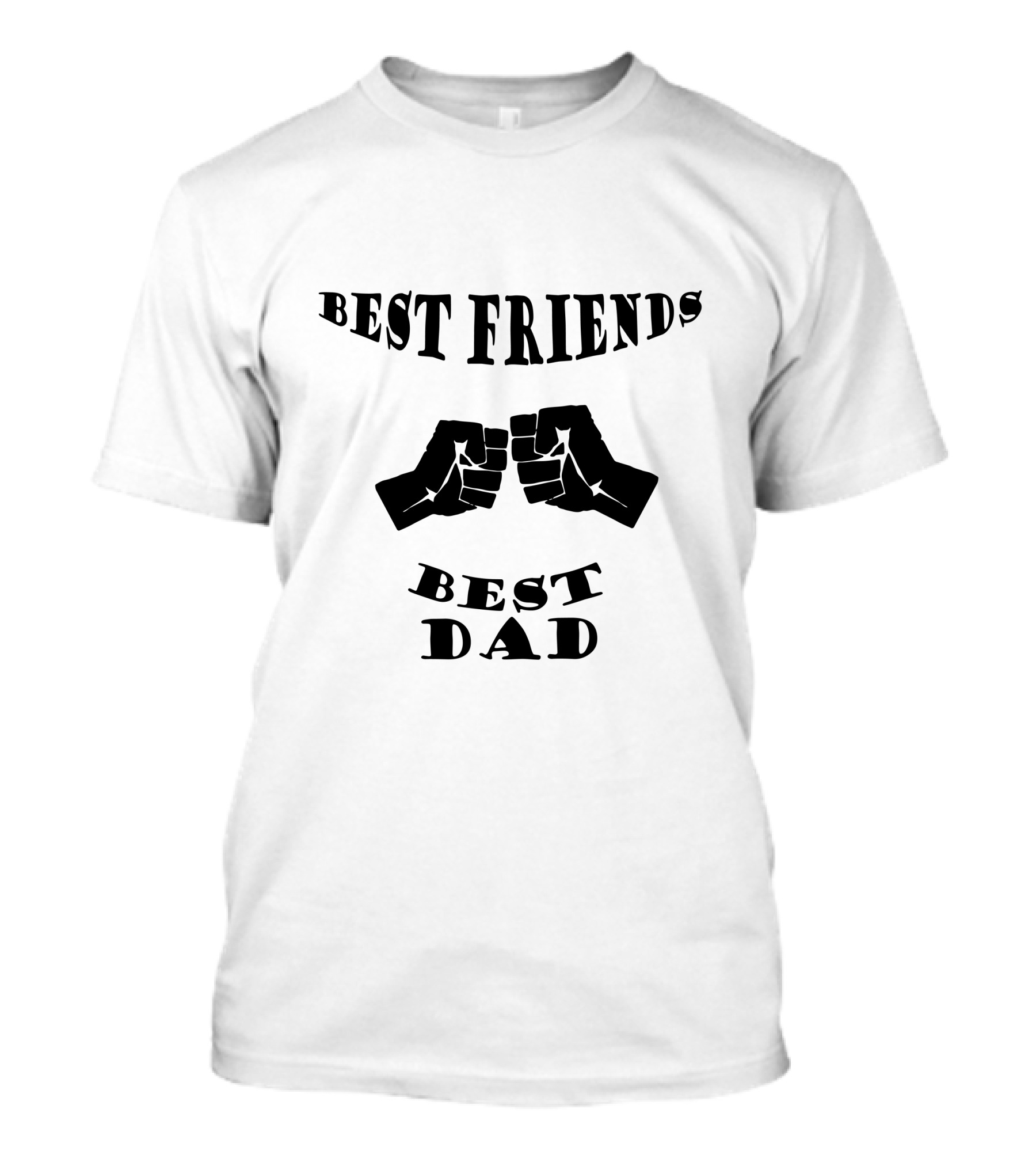 Best Friends Best Dad Fist Bump Father's Day T-Shirt