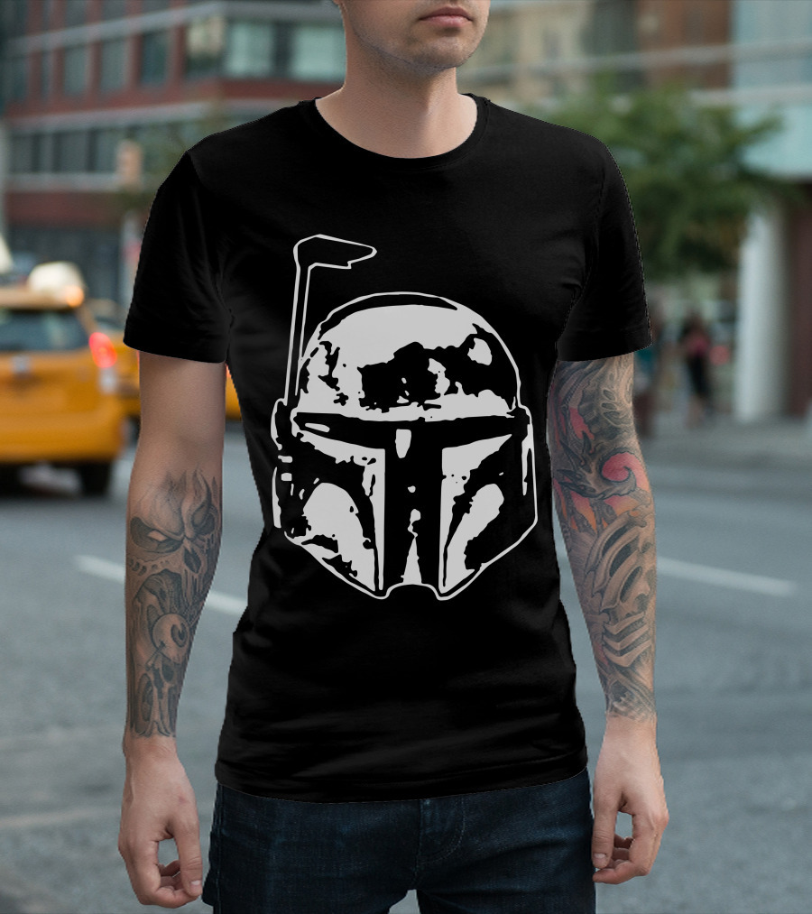 Boba Fett Star Wars Helmet Icon Mandalorian T-Shirt