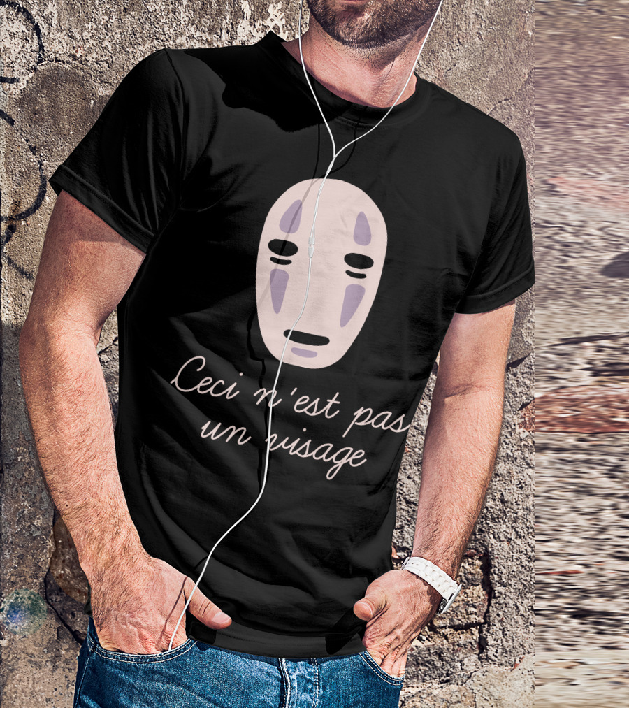 Ceci N'est Pas Un Visage No-Face Mask T-Shirt