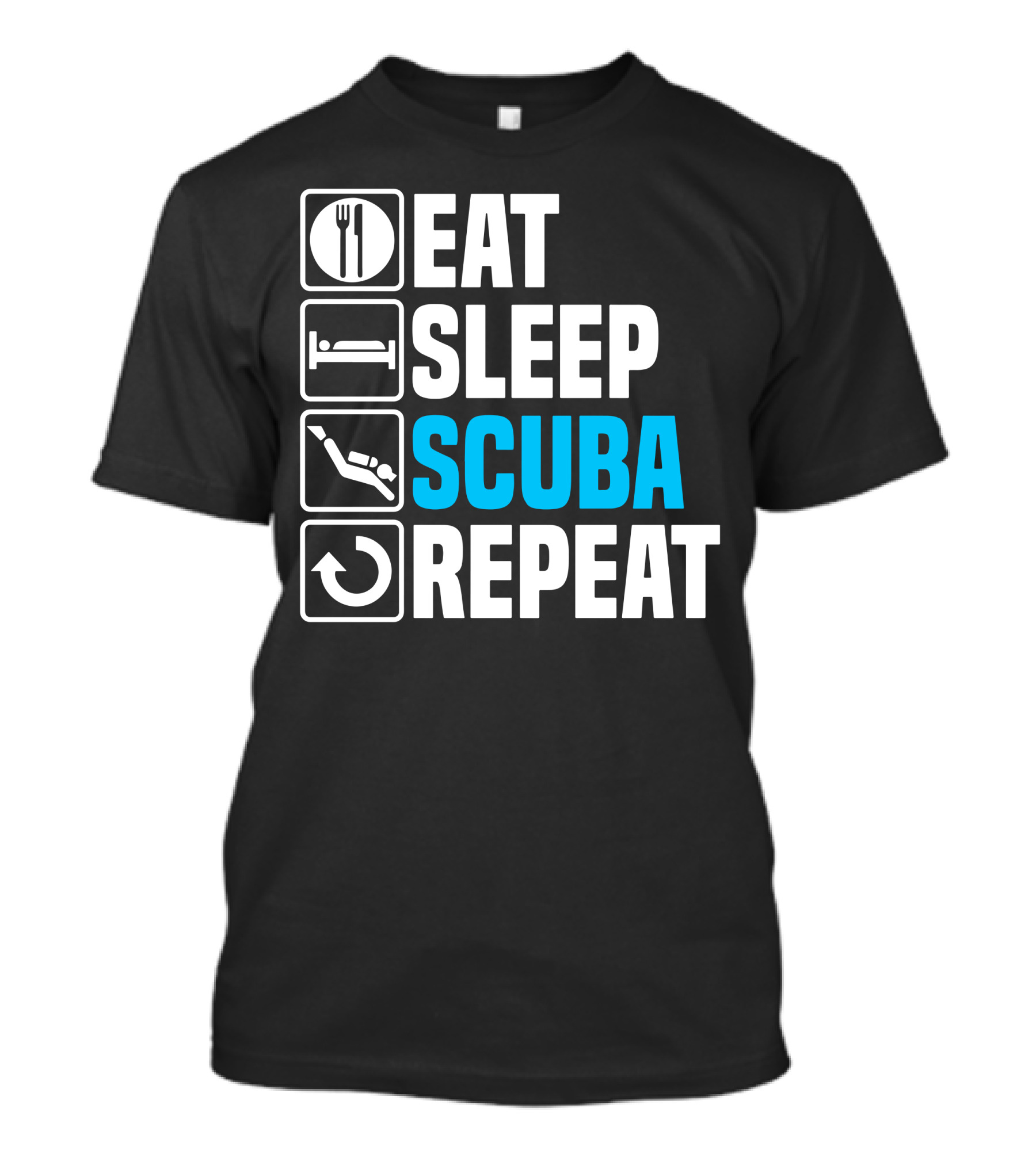 Eat Sleep Scuba Repeat T-Shirt
