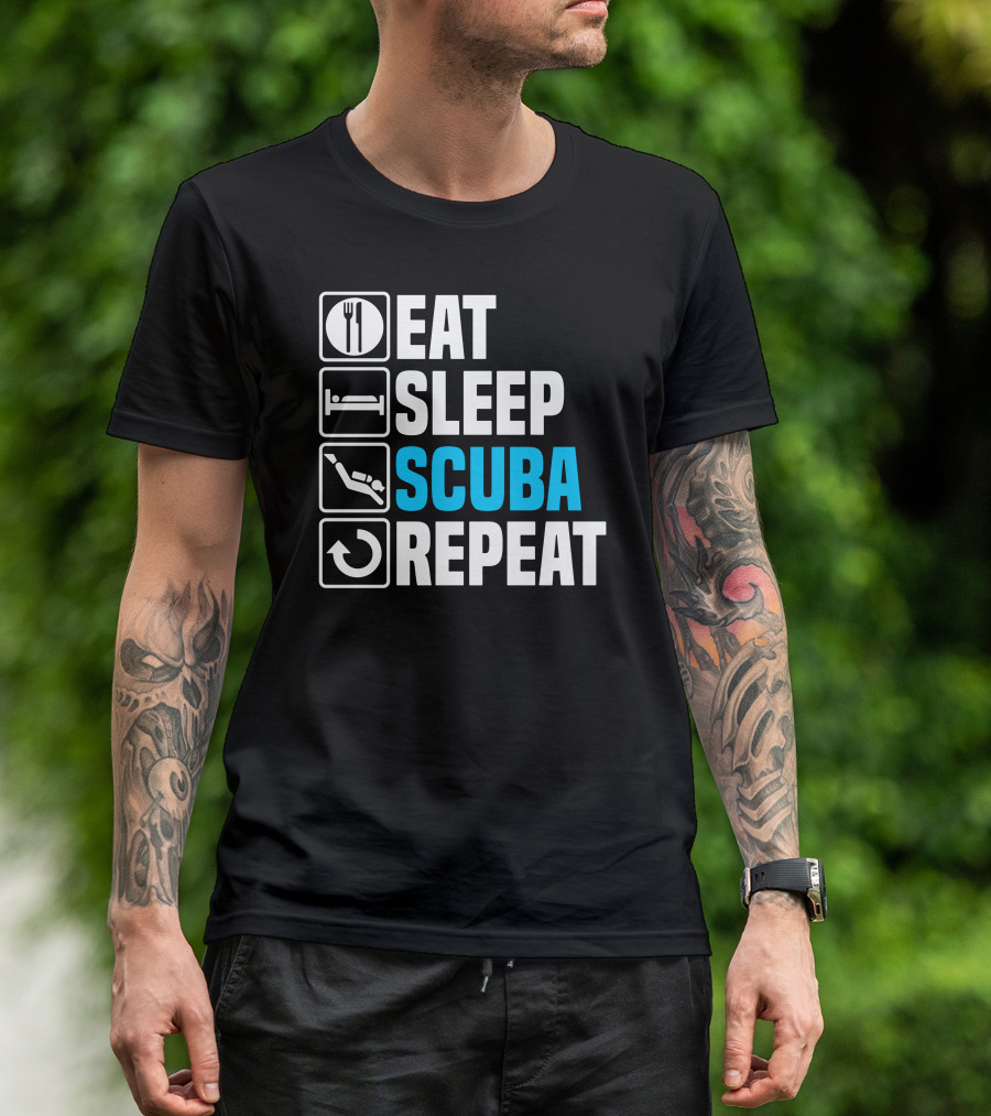 Eat Sleep Scuba Repeat T-Shirt