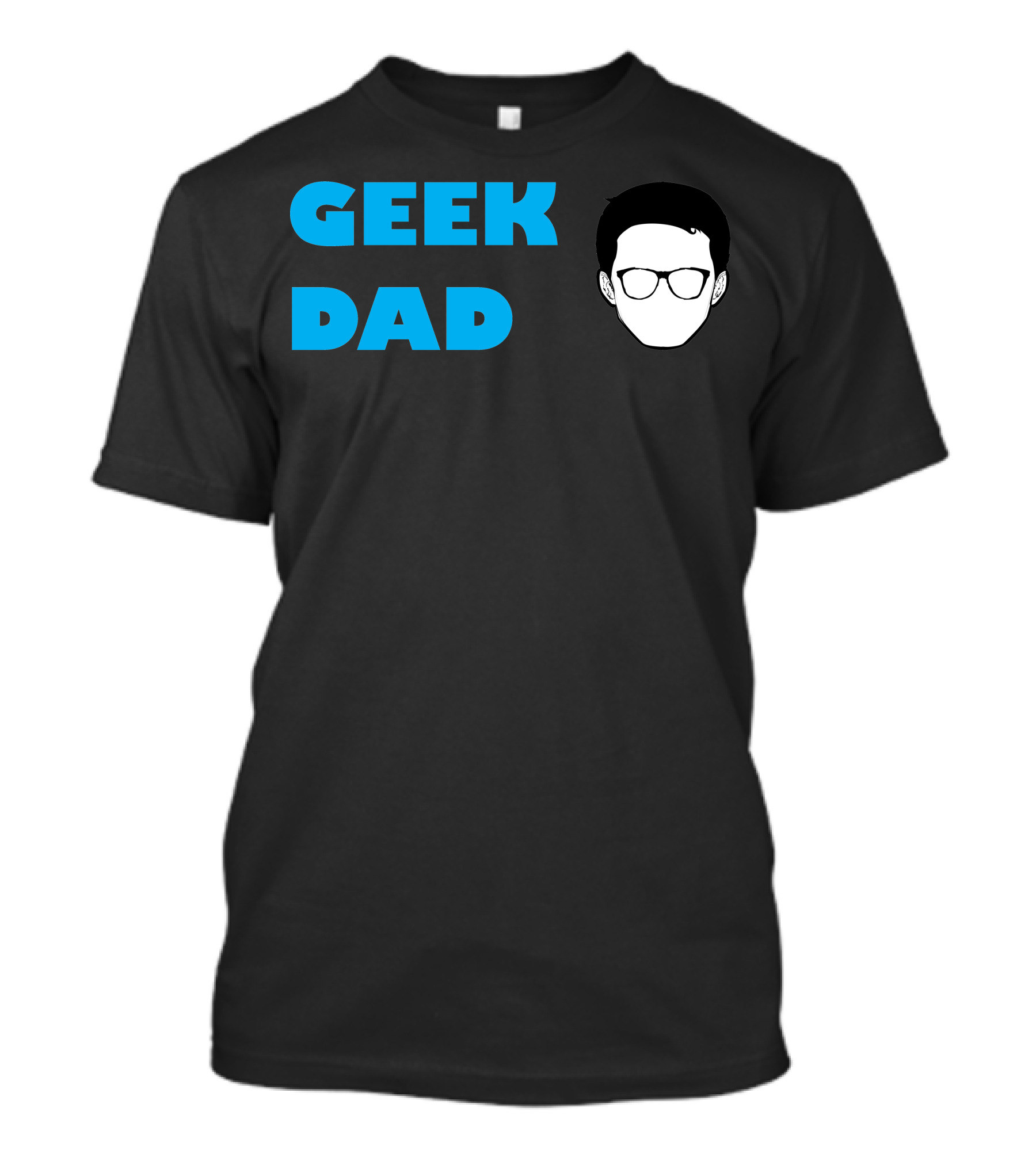 GEEK DAD Glasses Head T-Shirt