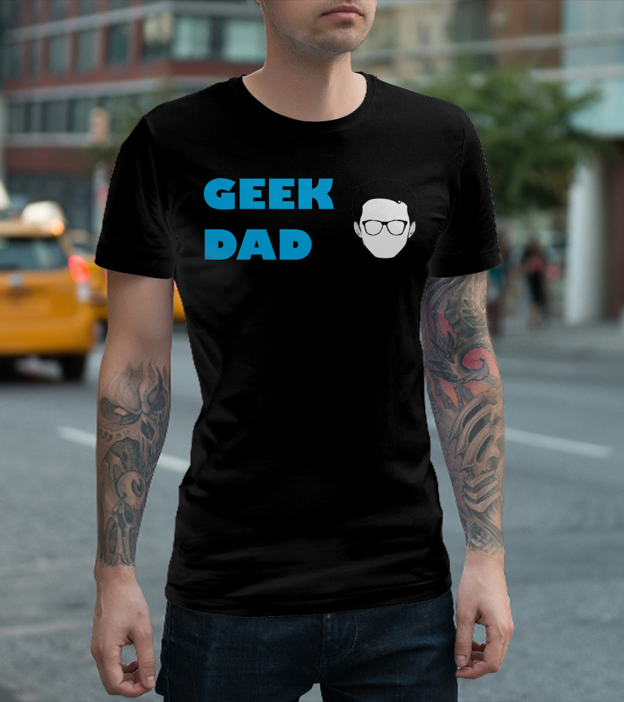 GEEK DAD Glasses Head T-Shirt