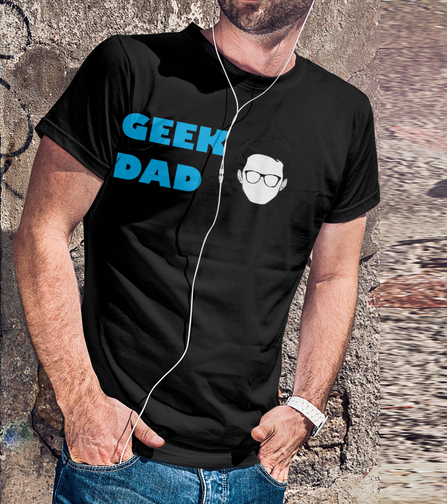 GEEK DAD Glasses Head T-Shirt
