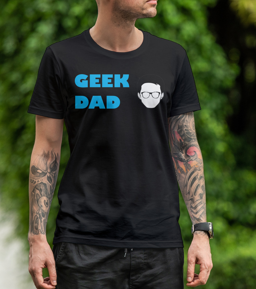 GEEK DAD Glasses Head T-Shirt