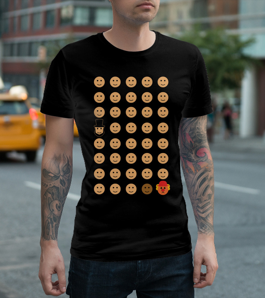 History of US Presidents Emoji Faces Abraham Lincoln Barack Obama Donald Trump T-Shirt