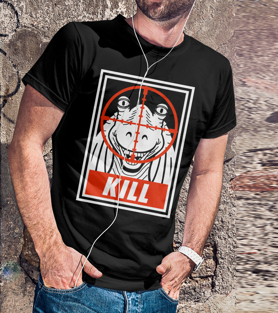 KILL Jar Jar Sign Crosshair Star Wars Spoof T-Shirt