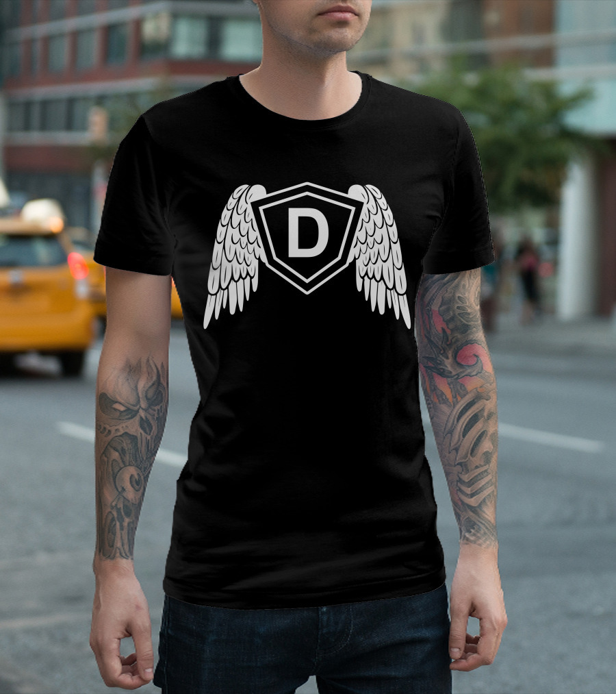 D Winged Emblem Shield T-Shirt