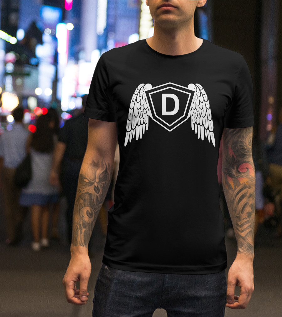 D Winged Emblem Shield T-Shirt