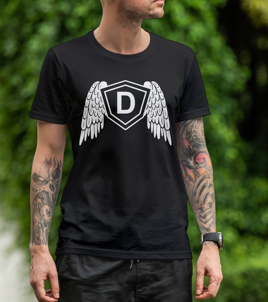 D Winged Emblem Shield T-Shirt