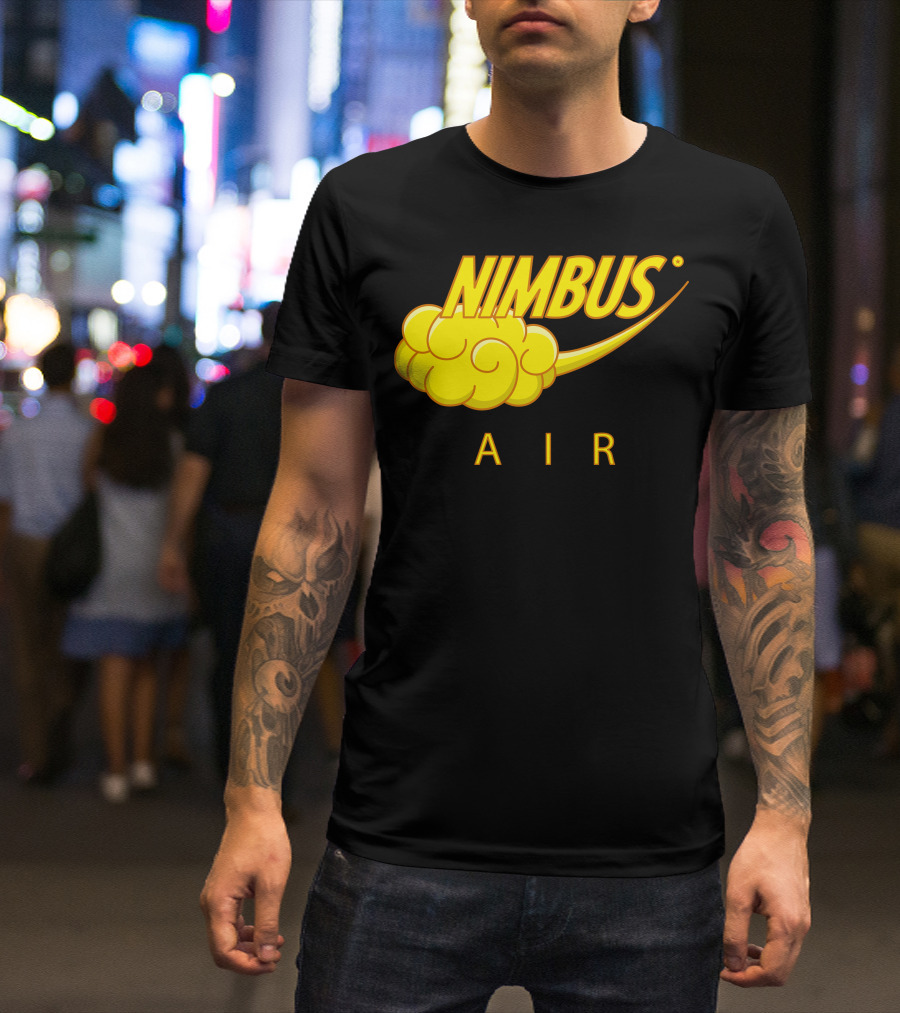 Nimbus Air Cloud Logo And Yellow T-Shirt