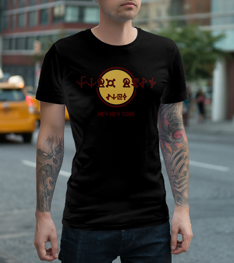 Nny Cafe New New York Futurama Alien Script T-Shirt