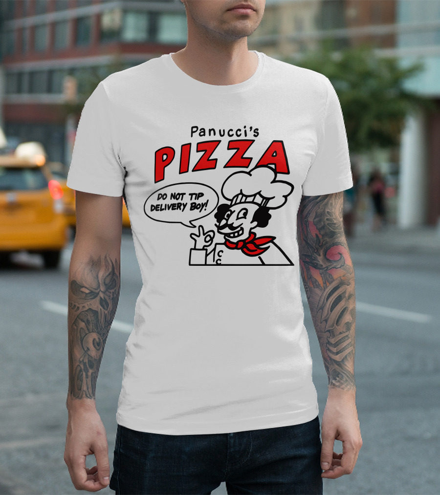 Panucci's Pizza Do Not Tip Delivery Boy T-Shirt