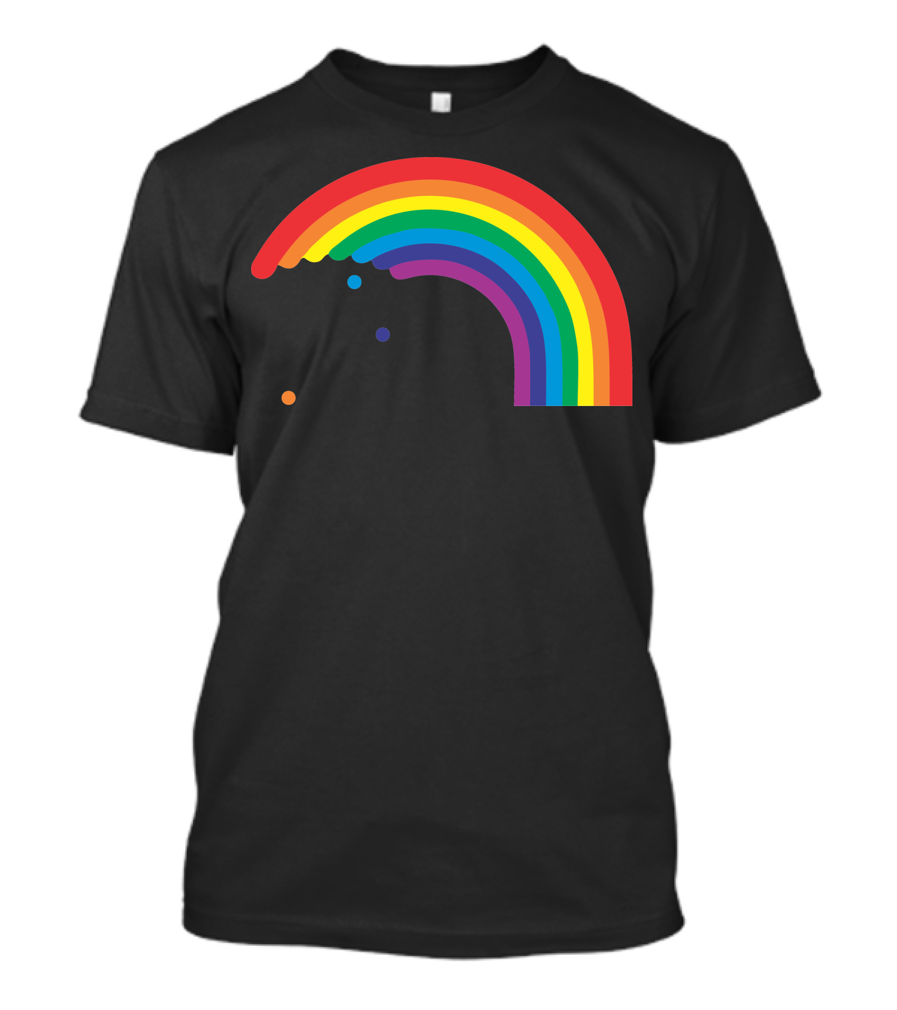 Rainbow Dripping Color Splash T-Shirt