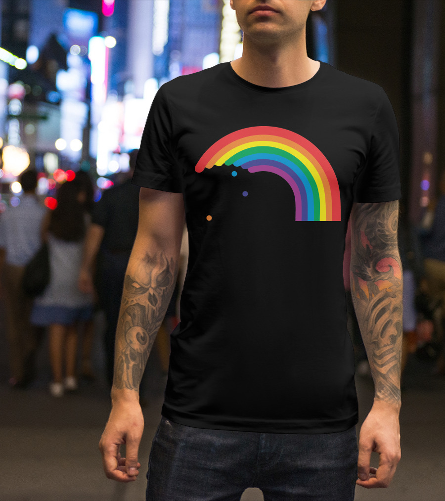 Rainbow Dripping Color Splash T-Shirt