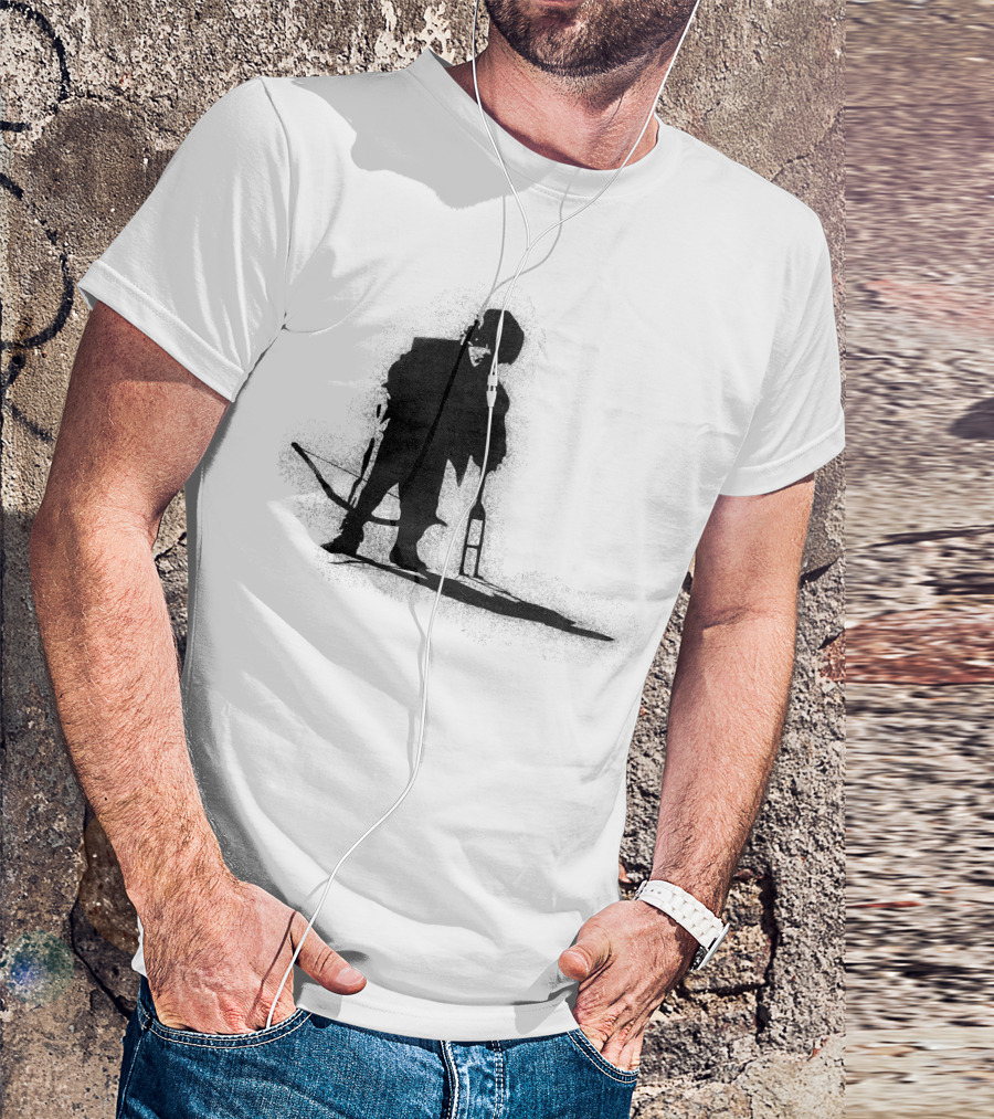 Dark Crossbow Figure With Beer Bottle T-Shirt