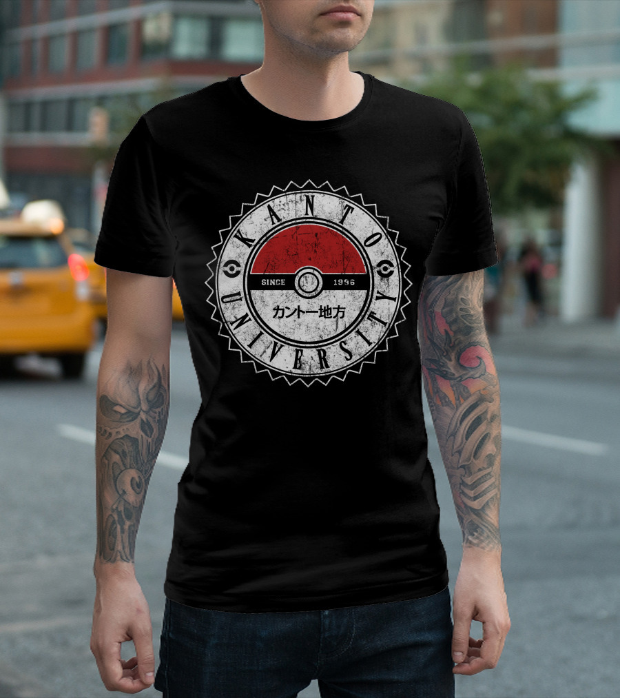 Kanto University Since 1996 Poké Ball T-Shirt