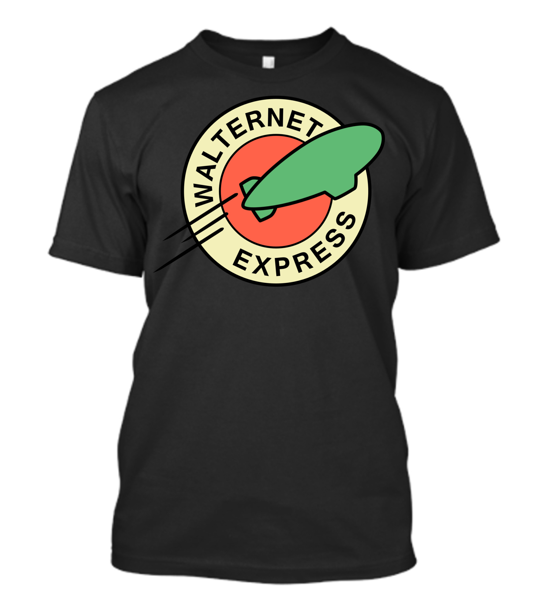 Walternet Express Green Airship Retro Emblem T-Shirt