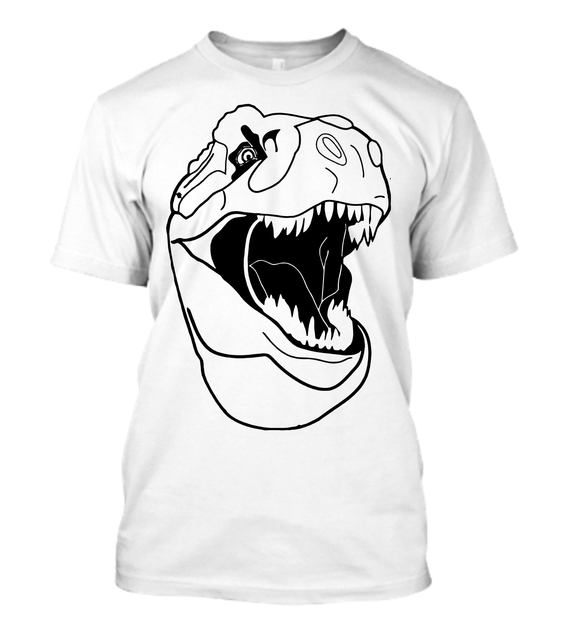 Ask Me About My Rex Dinosaur T-Rex Roaring Face T-Shirt