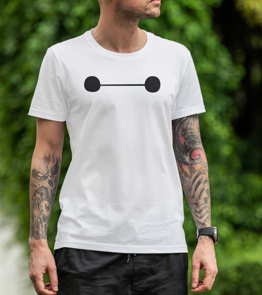 Baymax Eyes Big Hero 6 Minimalist Face T-Shirt