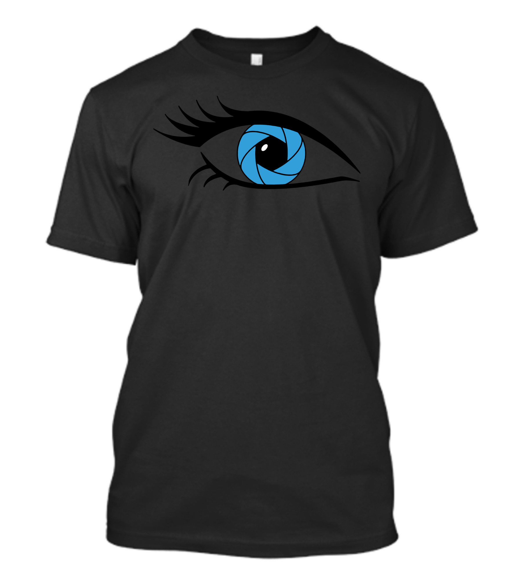 Camera Shutter Eye Blue Lens T-Shirt
