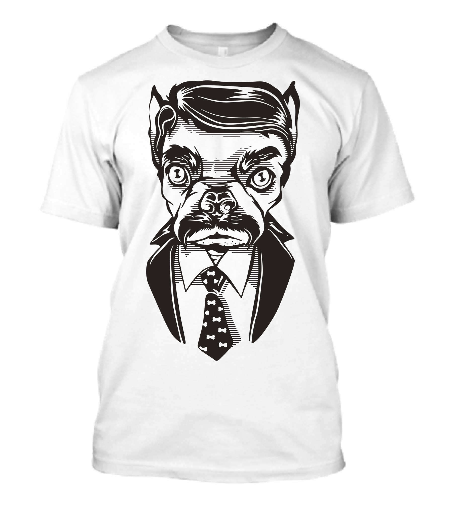 Canine Unit Bulldog Business Suit T-Shirt