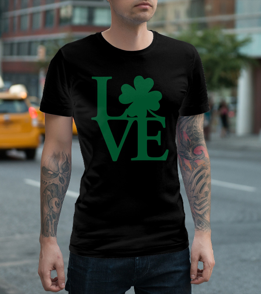 I Love Ireland Clover Shamrock T-Shirt