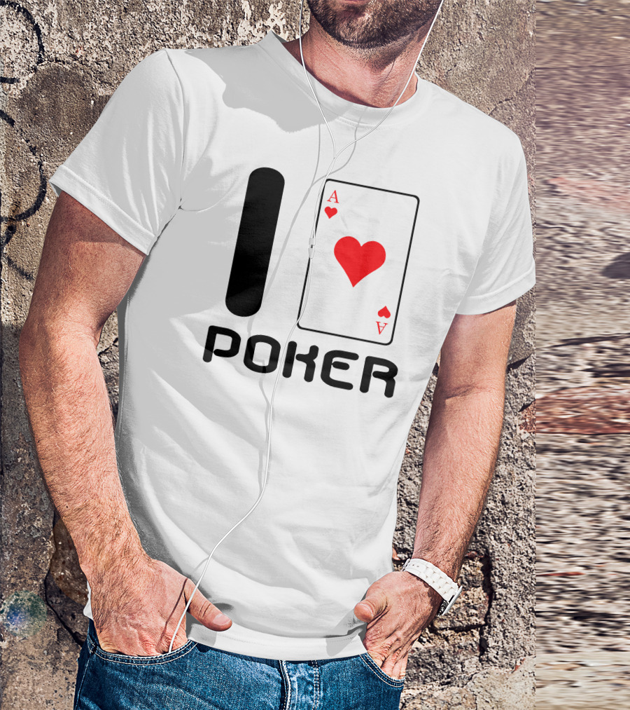 I Ace Heart Poker T-Shirt