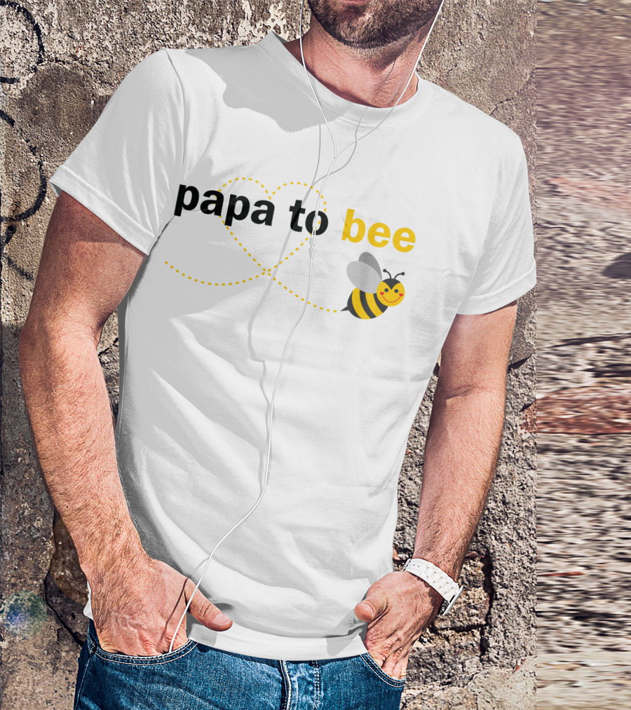 Papa To Bee Heart Bee Trail T-Shirt