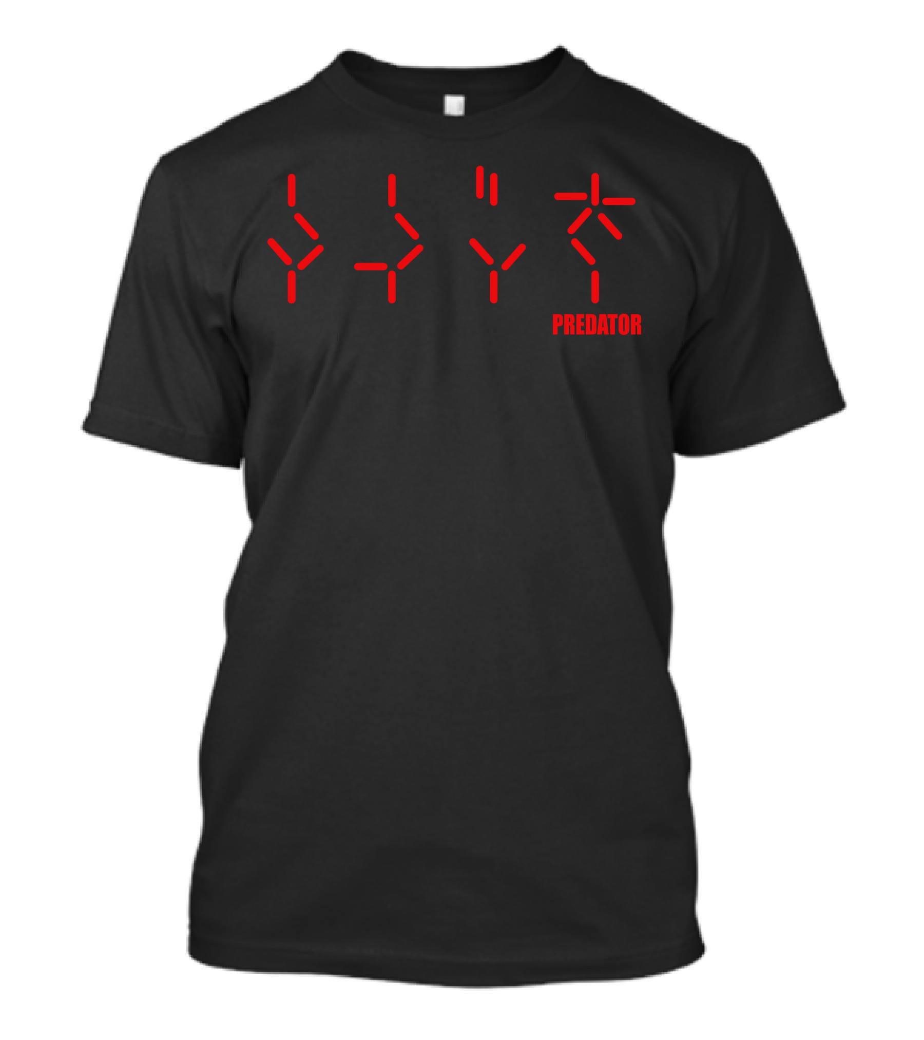 Predator Countdown Timer Alien Script Red Digits T-Shirt