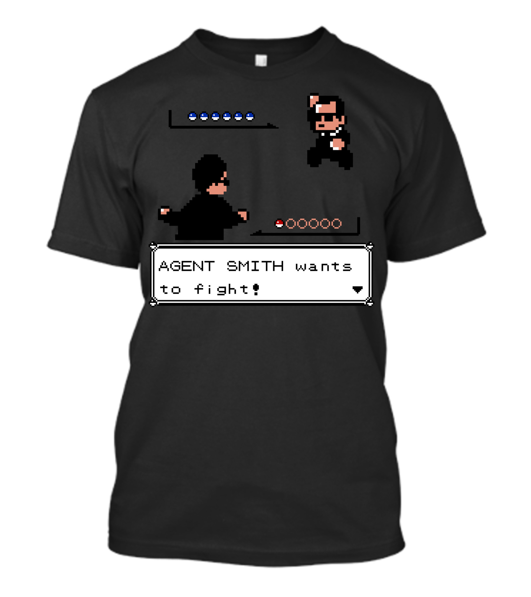 Agent Smith Wants To Fight Retro Battle Scene T-Shirt