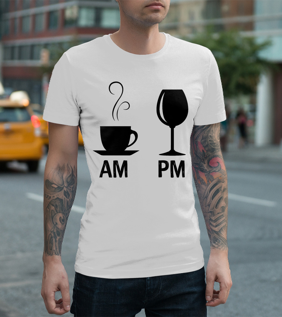 AM Coffee PM Wine T-Shirt