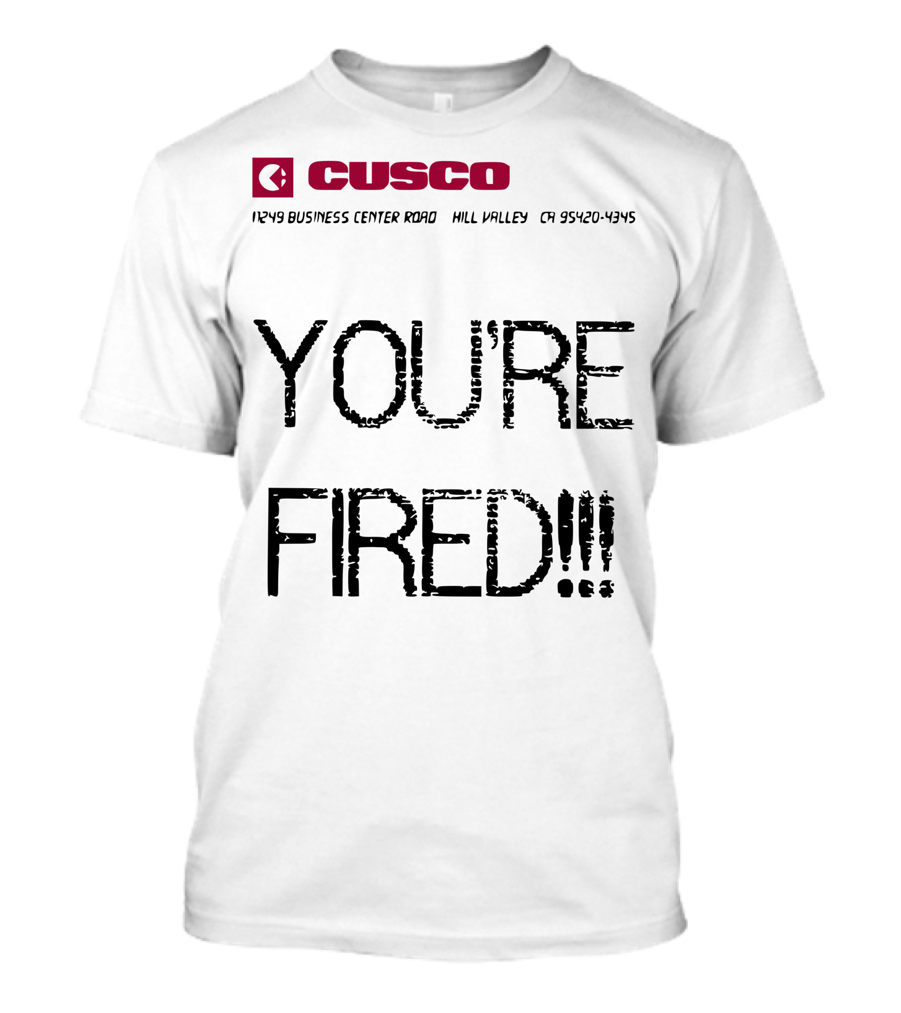 CUSCO You're Fired Hill Valley Back To The Future T-Shirt