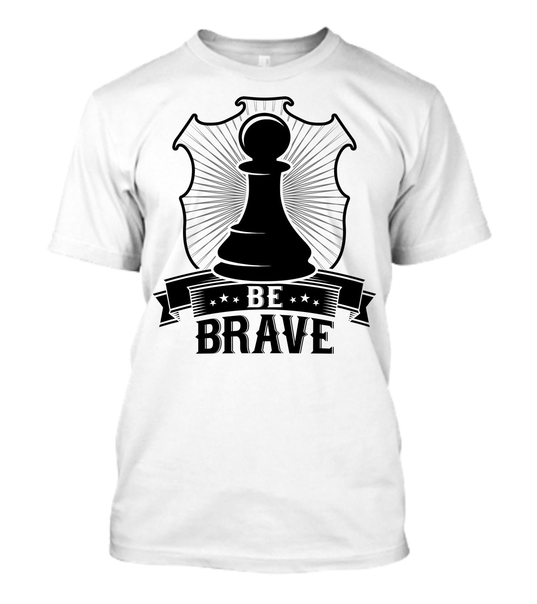 Be Brave Chess Pawn Emblem T-Shirt