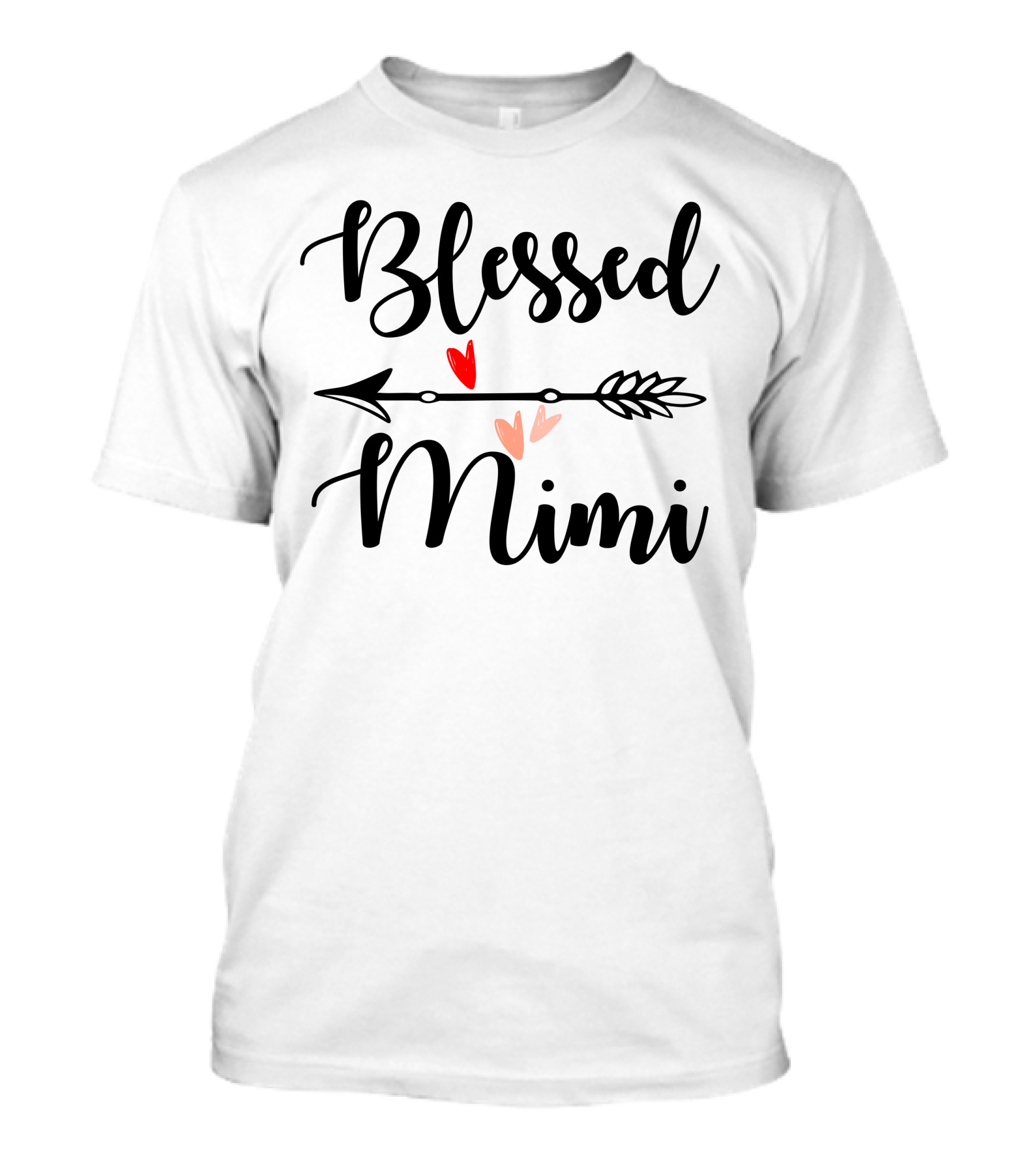 Blessed Mimi Arrow With Hearts T-Shirt