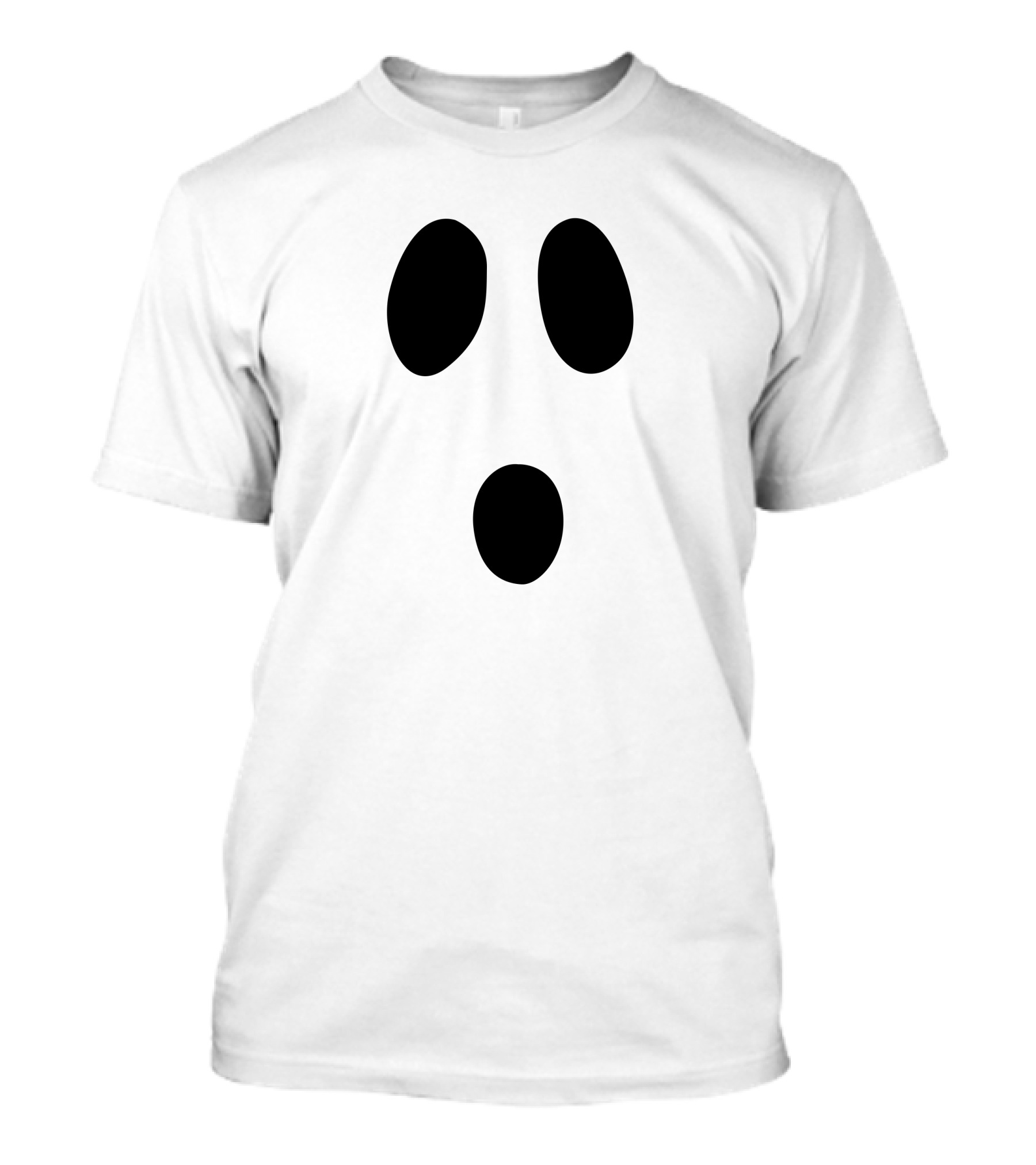 Boo Face Ghost Expression Halloween Classic T-Shirt