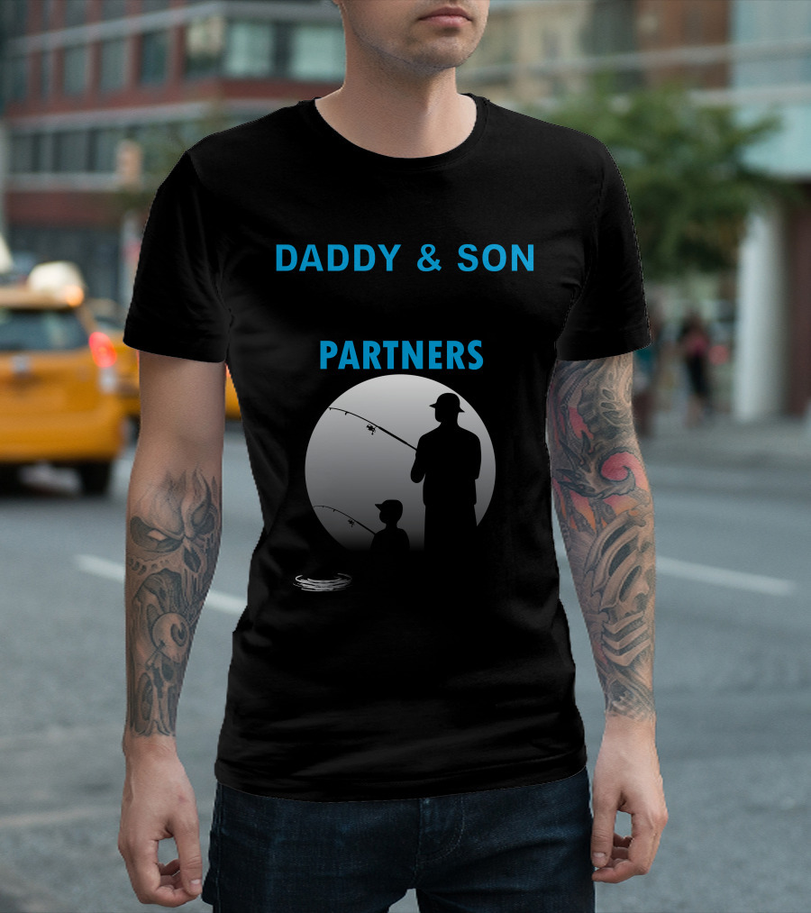 Daddy And Son Fishing Partners For Life T-Shirt
